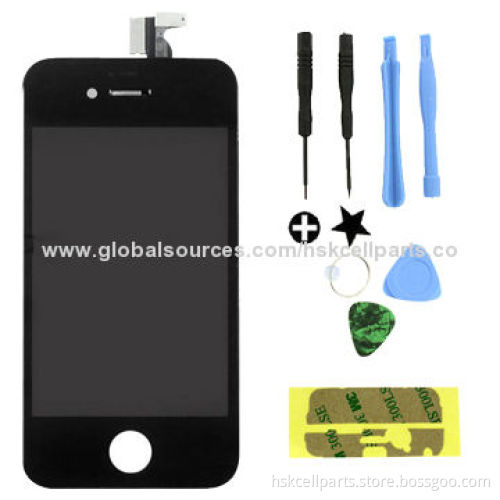 Mobile Phone LCD with Digitizer Assembly for iPhone 4S, White Color